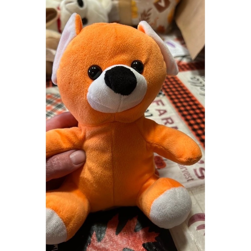 Toy‎ Factory Orange Plush Bear